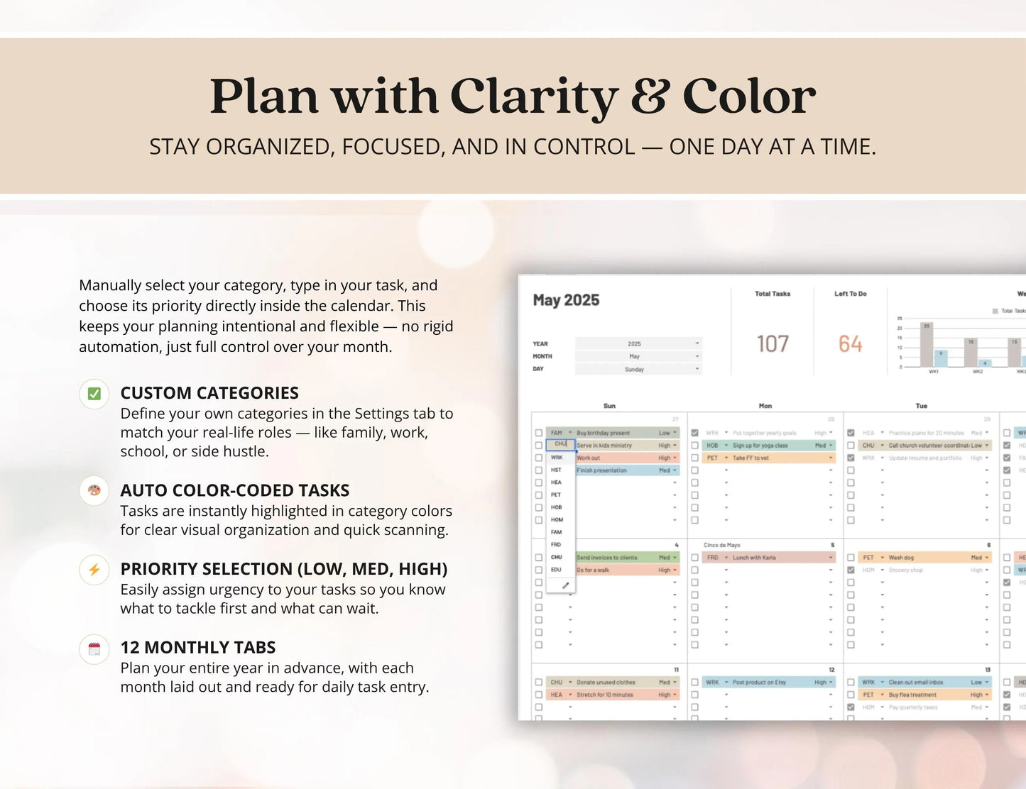 Task Tracker Excel Google Spreadsheets For Busy Moms 2026 Calendar Printable