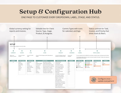 Client Tracker Excel Small Business CRM Google Sheets Client Tracker