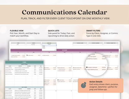 Client Tracker Excel Small Business CRM Google Sheets Client Tracker